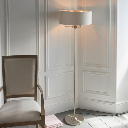 Highclere Floor Lamp - Chrome