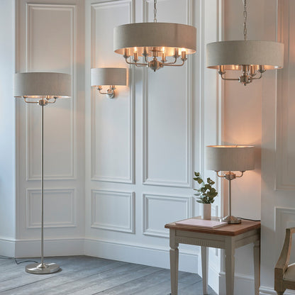 Highclere Floor Lamp - Chrome