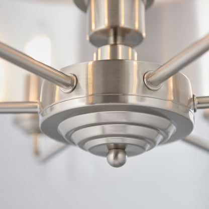 Highclere 6 Pendant Light - Chrome