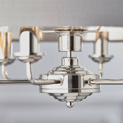 Highclere 6 Pendant - Nickel