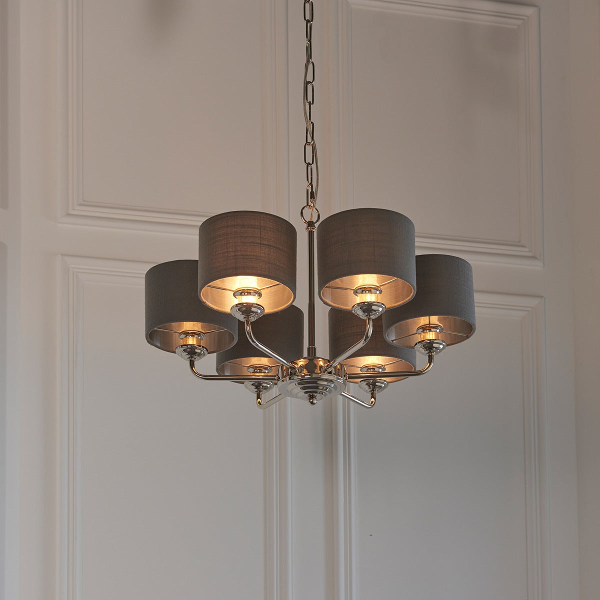 Highclere 6 Multi Pendant - Nickel