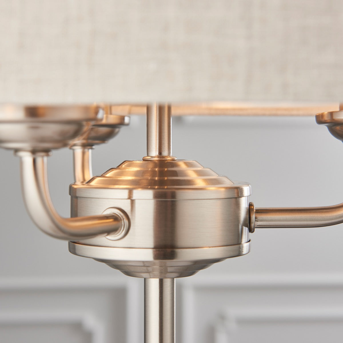Highclere 3 Table Lamp - Chrome