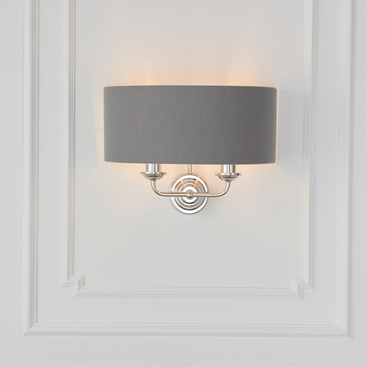 Highclere Wall Light - Nickel