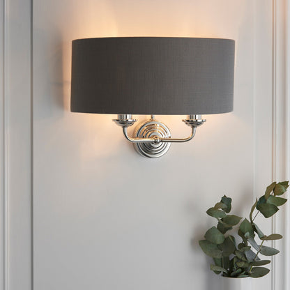 Highclere Wall Light - Nickel