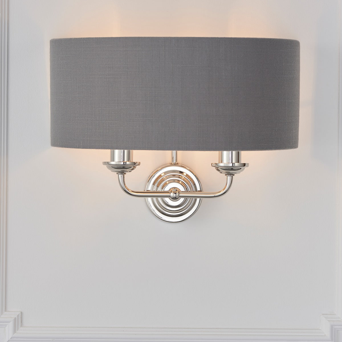 Highclere Wall Light - Nickel