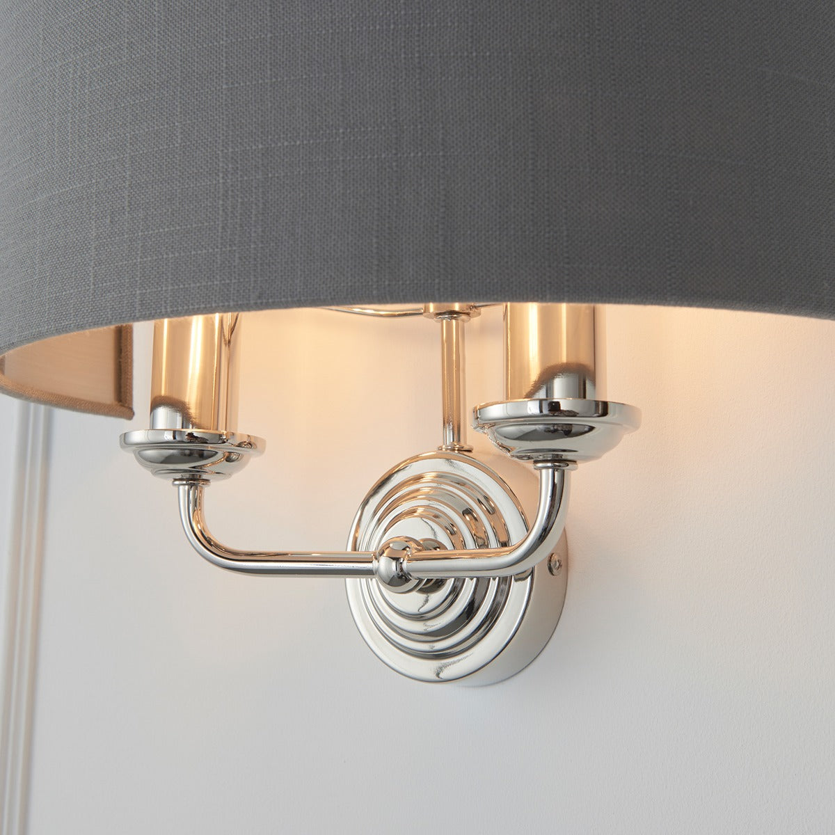 Highclere Wall Light - Nickel