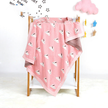 Baby Blanket Infant Bed Bunny Print | Reversible