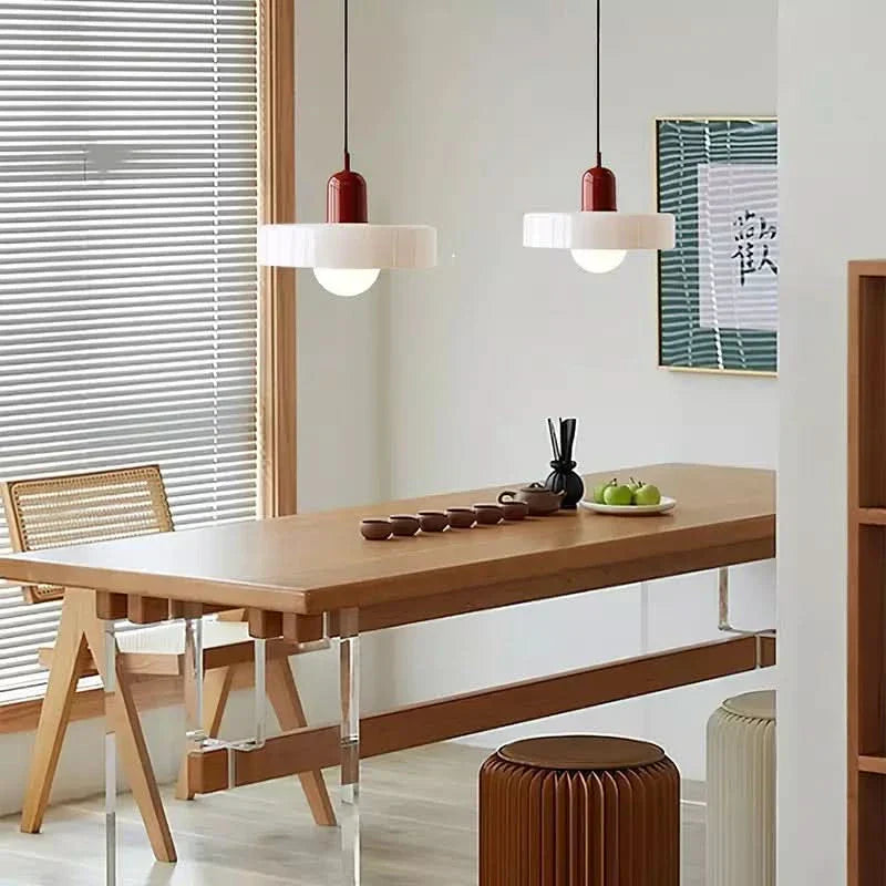 LumyHome | Bauhaus Hängeleuchte aus farbigem Glas
