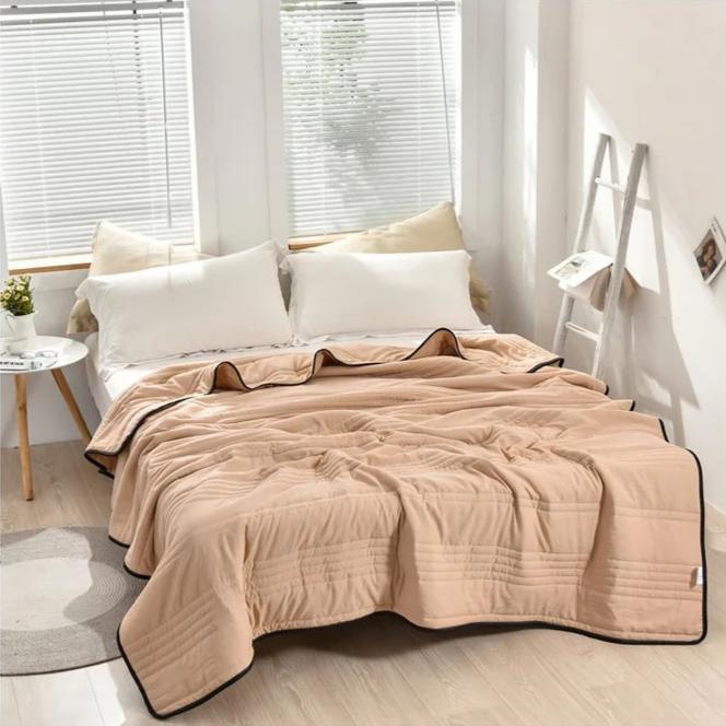 Bed Blankets Stitched Design for Bedroom | Large