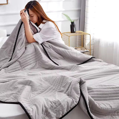 Bed Blankets Stitched Design for Bedroom | Large