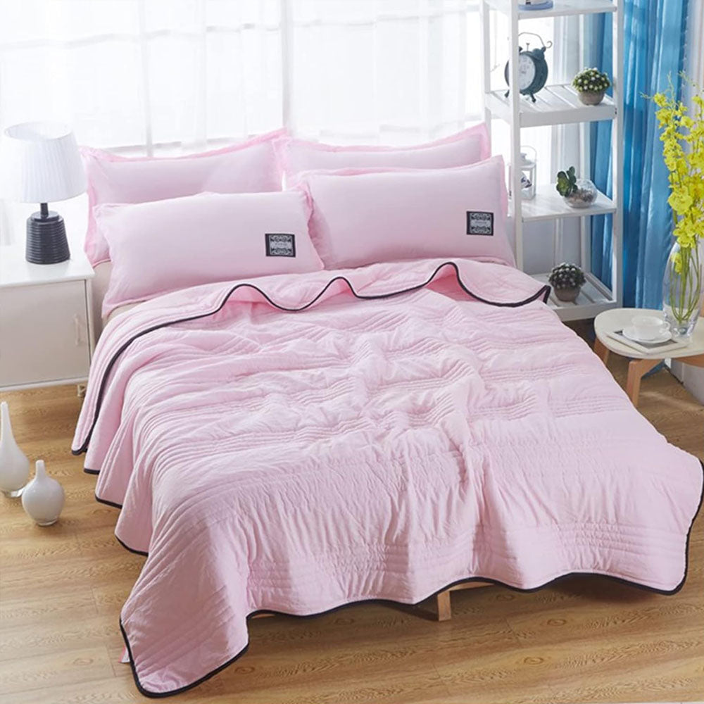 Bed Blankets Stitched Design for Bedroom | Large