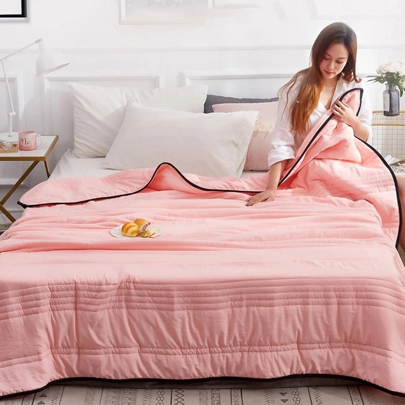Bed Blankets Stitched Design for Bedroom | Large