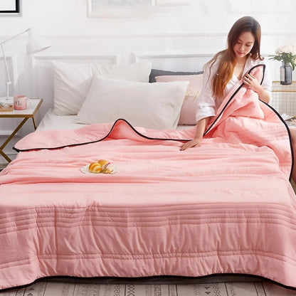 Bed Blankets Stitched Design for Bedroom | Large