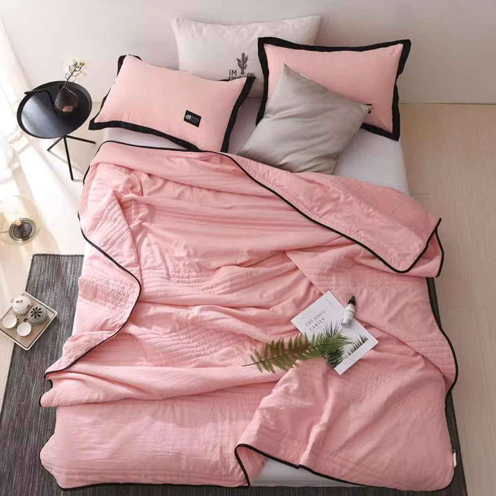 Bed Blankets Stitched Design for Bedroom | Large