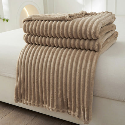 Blankets Textured Plush Throw for Sofa or Bed | Large
