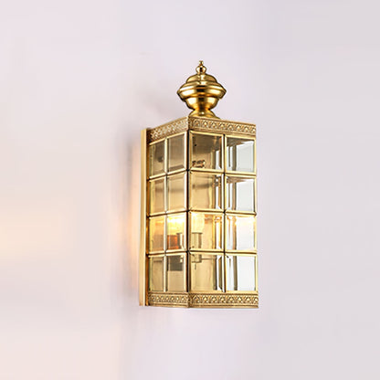 Brass Minimalist Outdoor Wall Light