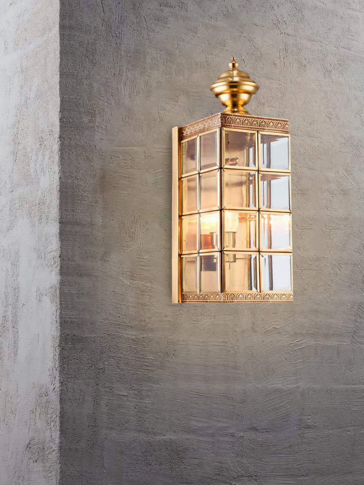 Brass Minimalist Outdoor Wall Light