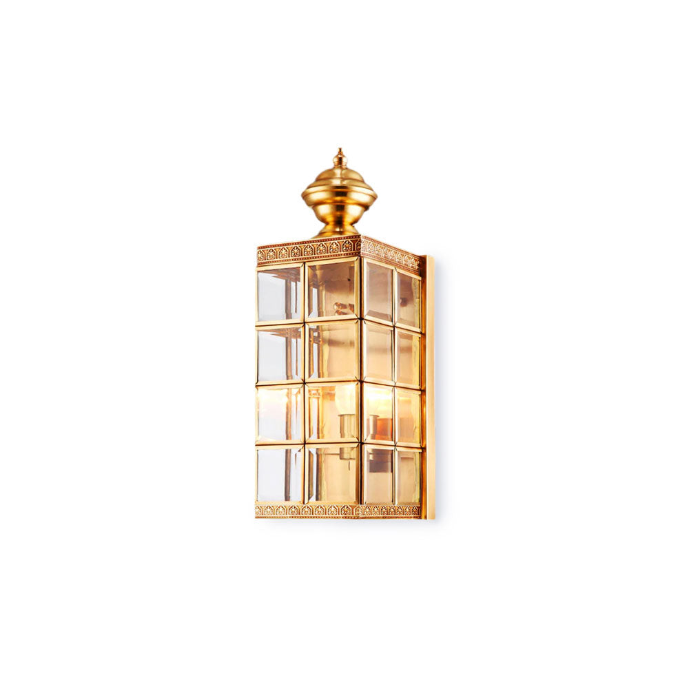 Brass Minimalist Outdoor Wall Light
