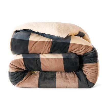 Sherpa Blanket with Quilted Core