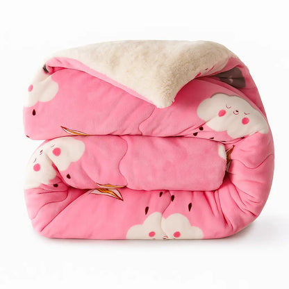 Sherpa Blanket with Quilted Core