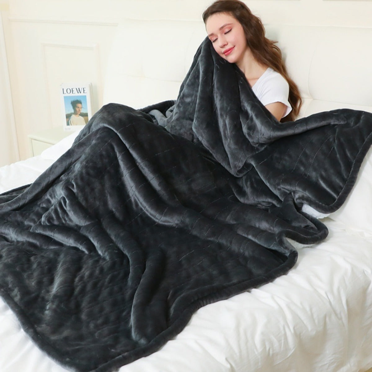 Electric Blanket Heated Bed | Grey