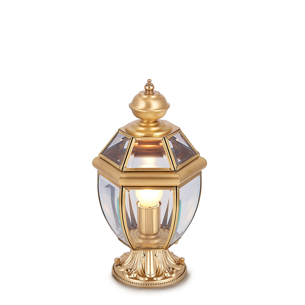 European Brass Garden Table lamp
