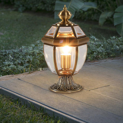 European Brass Garden Table lamp