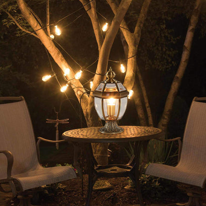 European Brass Garden Table lamp