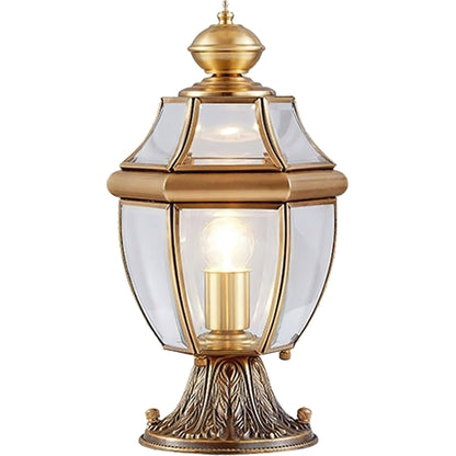 European Brass Garden Table lamp