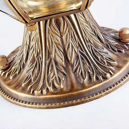 European Brass Garden Table lamp