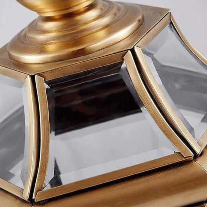European Brass Garden Table lamp