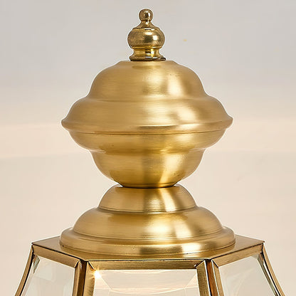 European Brass Garden Table lamp