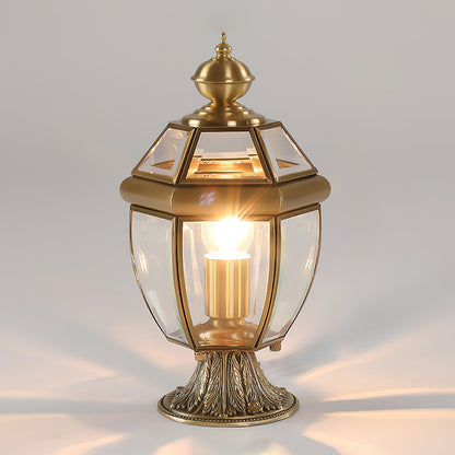 European Brass Garden Table lamp