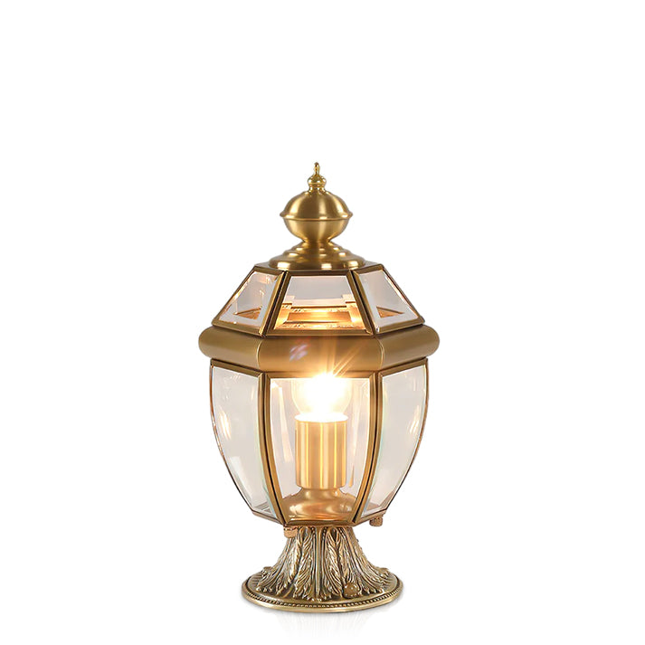 European Brass Garden Table lamp