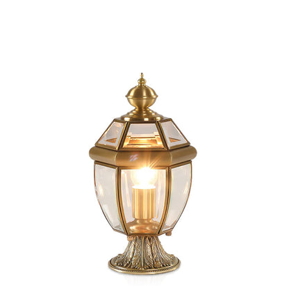 European Brass Garden Table lamp