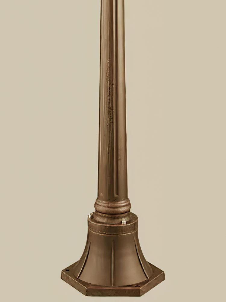 European Style Garden Retro Brass Column Lamp