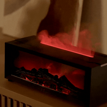 FlameMist – Aromatherapy Humidifier with Flame Effect and LED Light