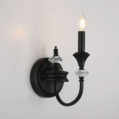 French Medieval Candlestick Wall Lamp