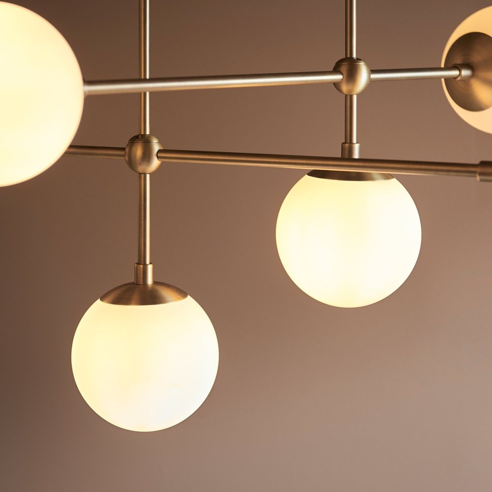 Bella 6 Light Pendant Light - Gold