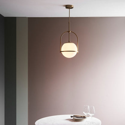 Bella 1 Light Pendant Light - Gold