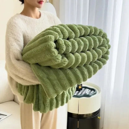 Cozy Striped Throw Blanket