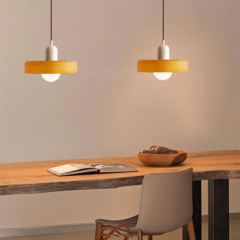 LumyHome | Bauhaus Hängeleuchte aus farbigem Glas
