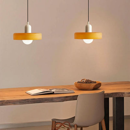 LumyHome | Bauhaus Hängeleuchte aus farbigem Glas