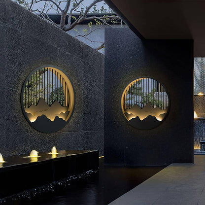 Mountain Outdoor Wall Lamp