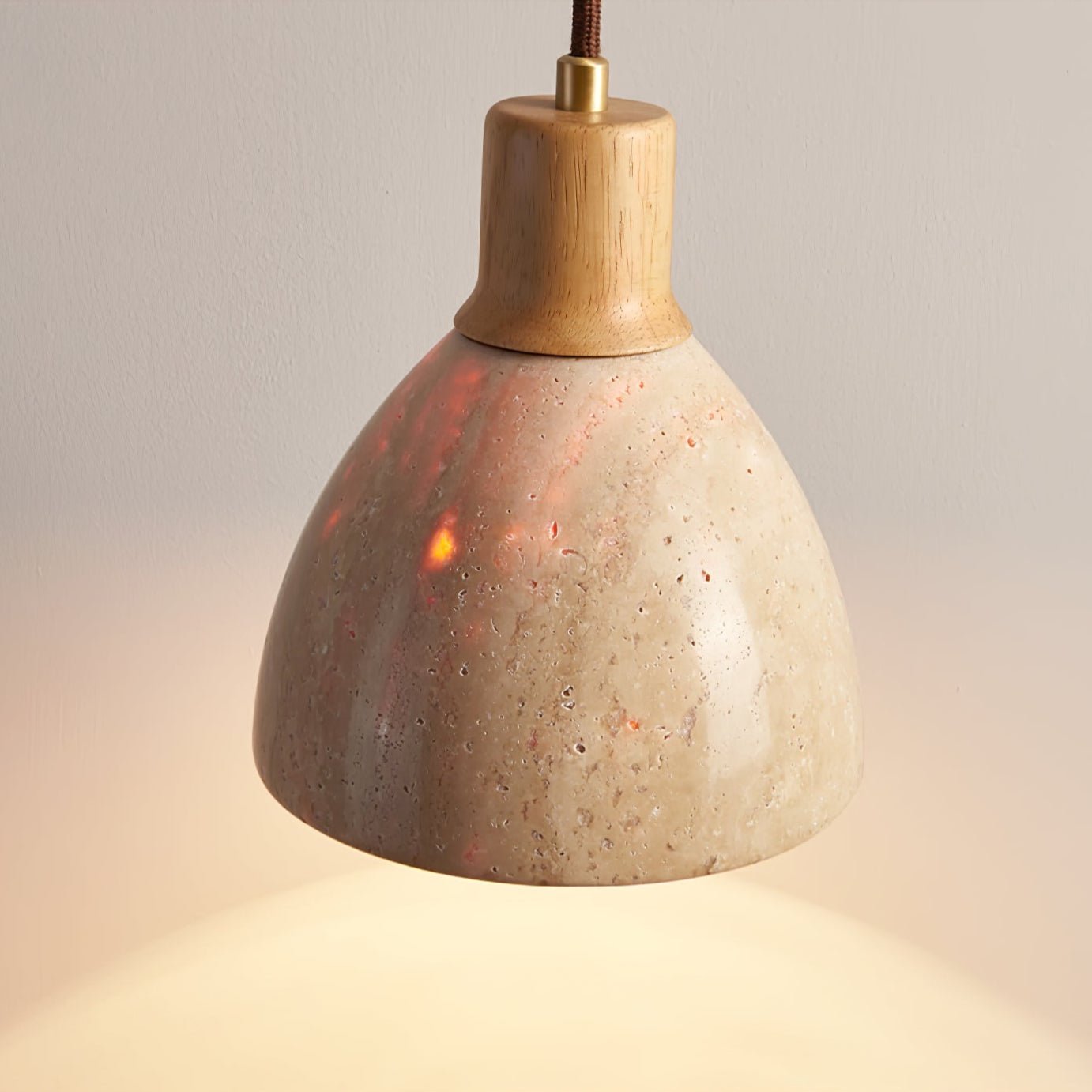 Mosha Travertine Pendant Light