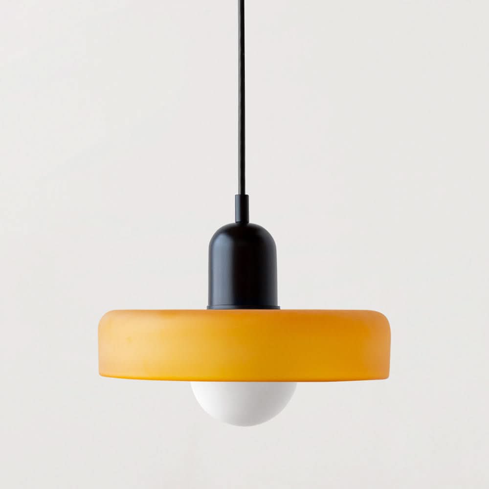 LumyHome | Bauhaus Hängeleuchte aus farbigem Glas