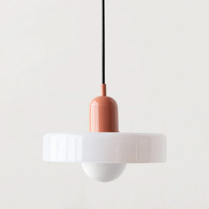 LumyHome | Bauhaus Hängeleuchte aus farbigem Glas