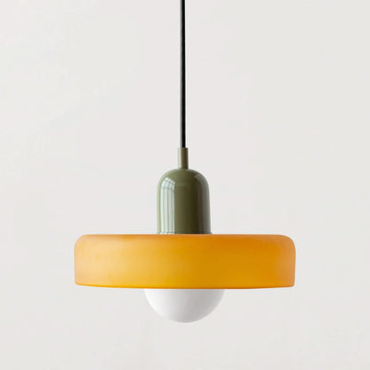 LumyHome | Bauhaus Hängeleuchte aus farbigem Glas