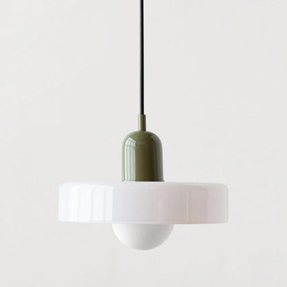 LumyHome | Bauhaus Hängeleuchte aus farbigem Glas