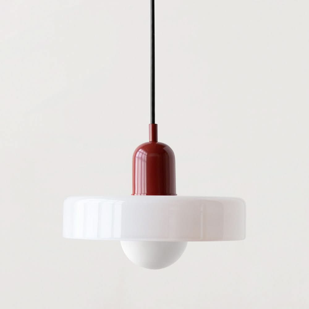 LumyHome | Bauhaus Hängeleuchte aus farbigem Glas